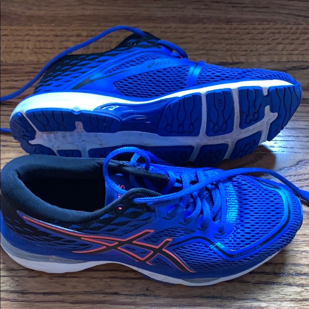 Asics Size 7 Blue and Orange Shoes